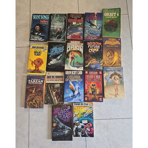 Lot of 17 Vtg Various Authors Bova Card Fantasy Science Fiction Novels PB Books